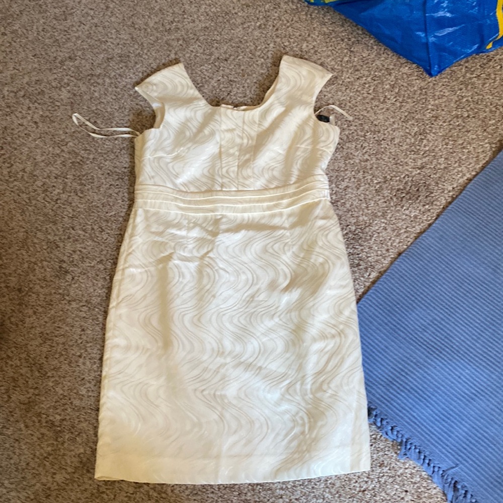 Cream colored midi dress